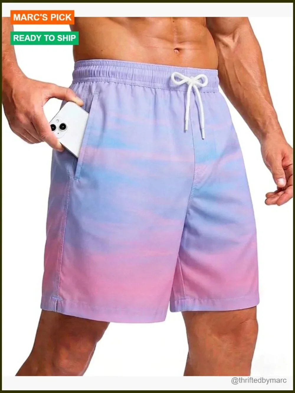 Men's Swim Trunks with Mesh Lining Quick Dry Board Shorts 7/9 inch Pockets